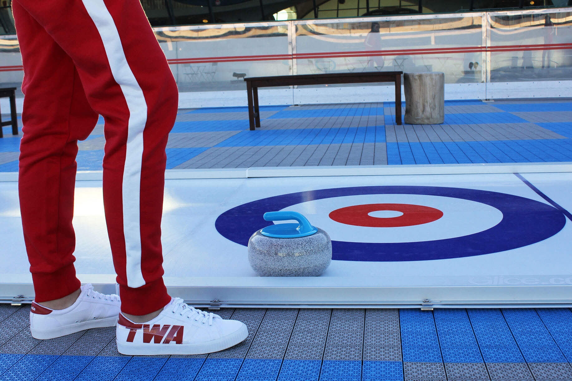 TWA Hotel curling rink