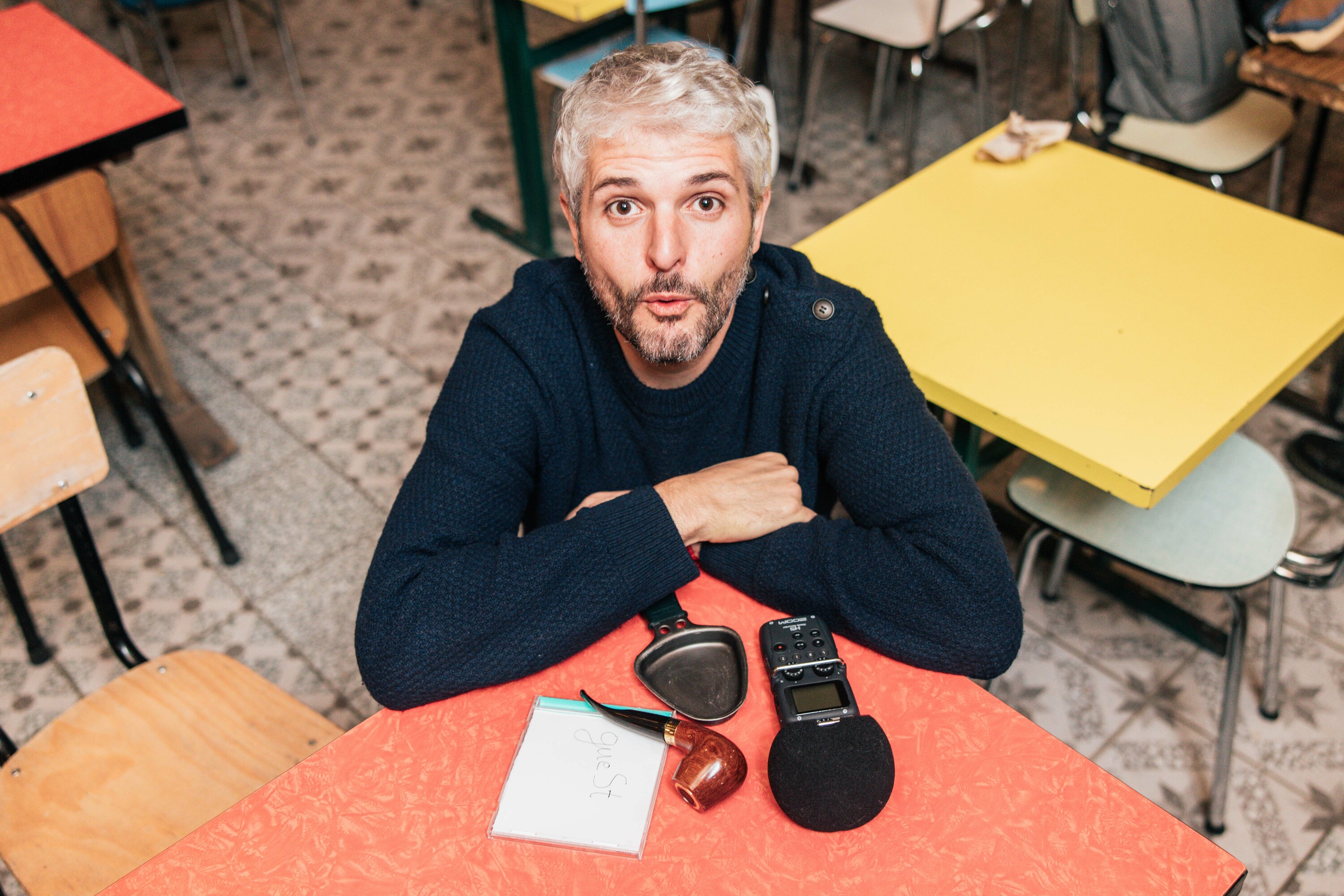 Pierre-Emmanuel Barré - Photo prise en décembre 2022 à la Recyclerie, Paris 18e