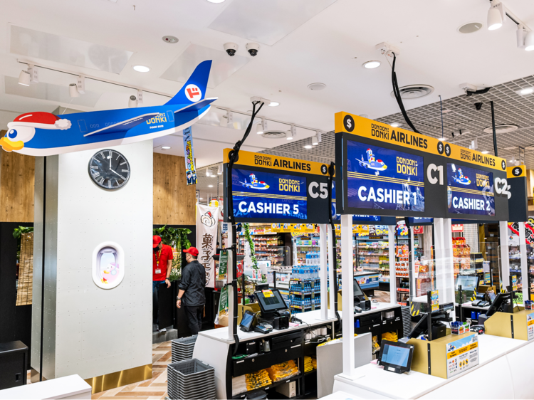 Don Don Donki now has a new aviation-themed store at Jewel Changi Airport