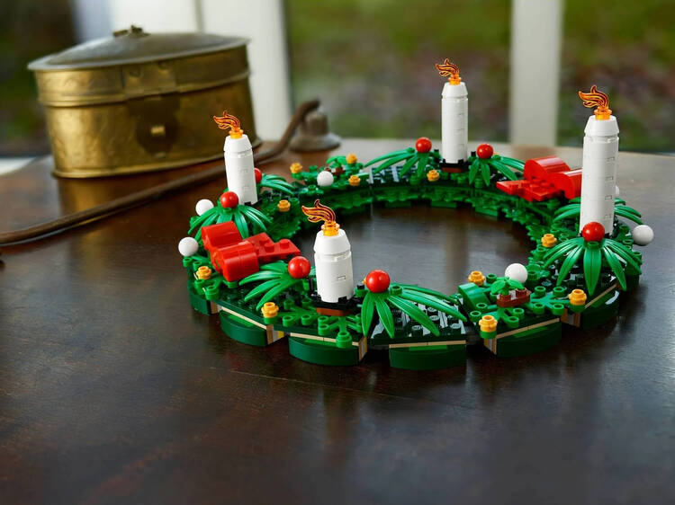 Corona de Navidad de LEGO
