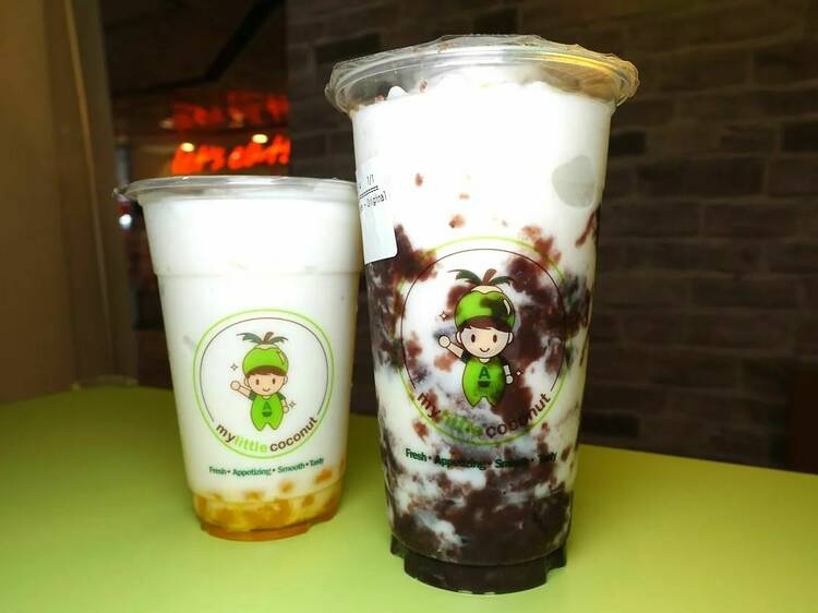 Treat yourself to coconut shakes and bubble tea