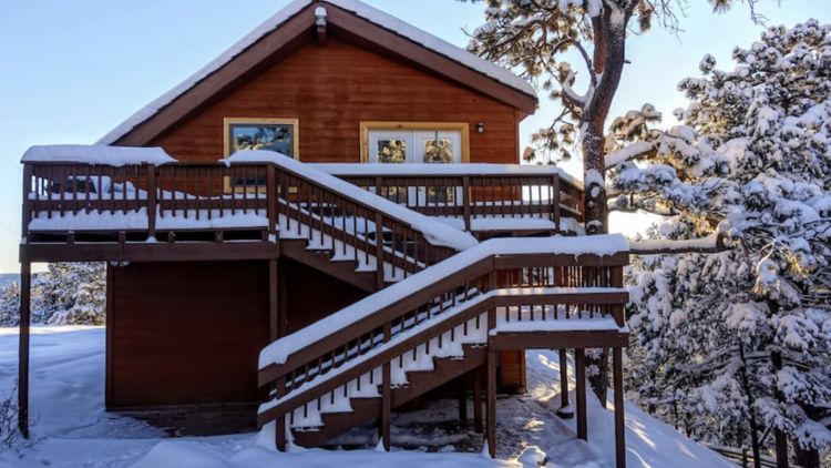 The treehouse cabin in Evergreen