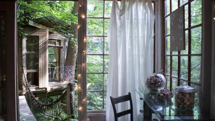 The secluded treehouse in Springlake