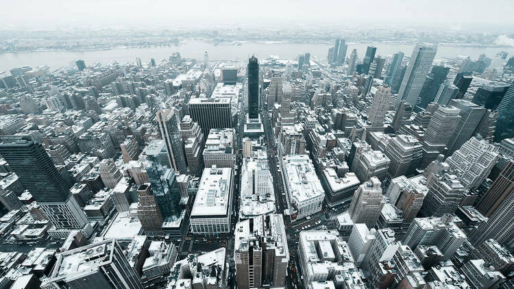 NYC in the snow.