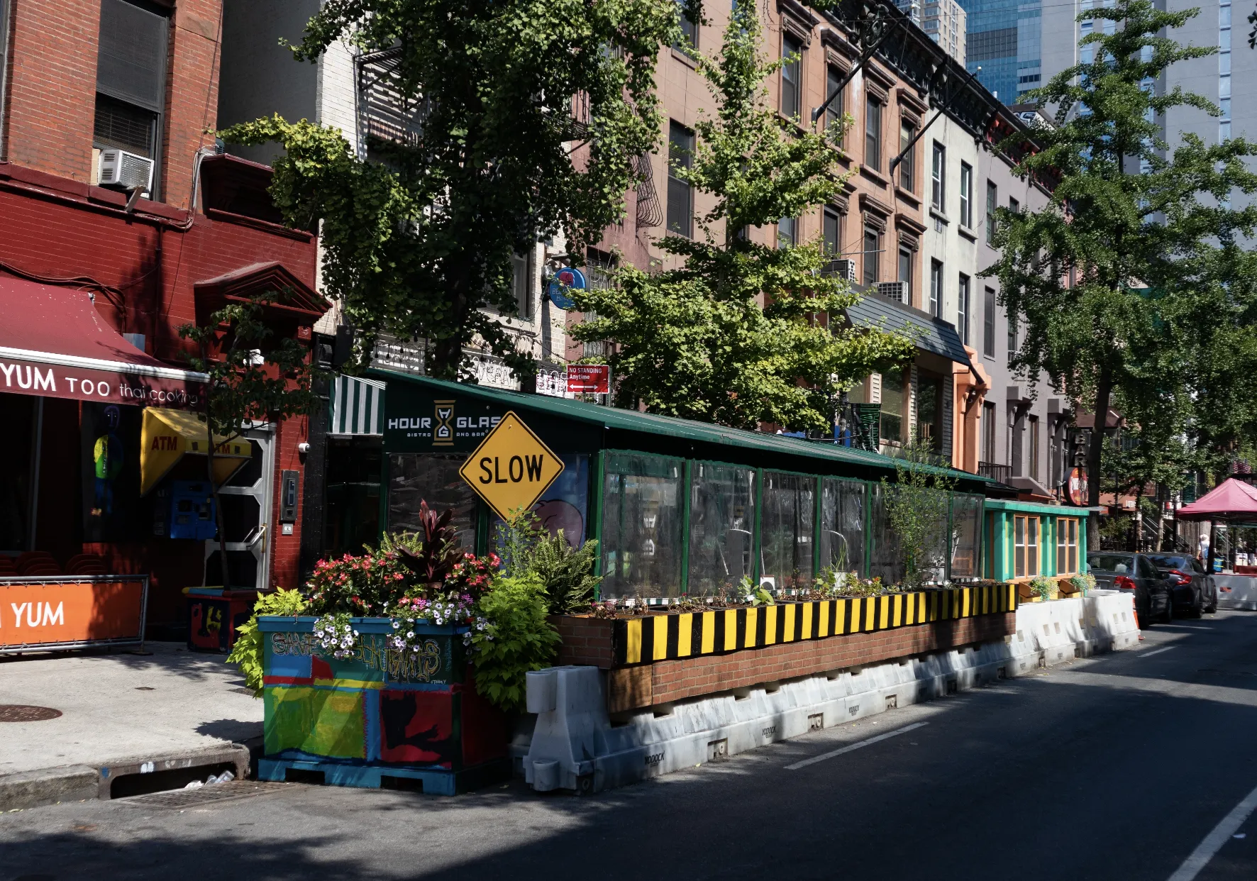 NYC outdoor dining hut