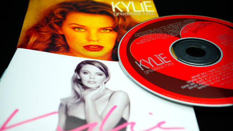 Vinyl covers featuring Australian singer Kylie Minogue.