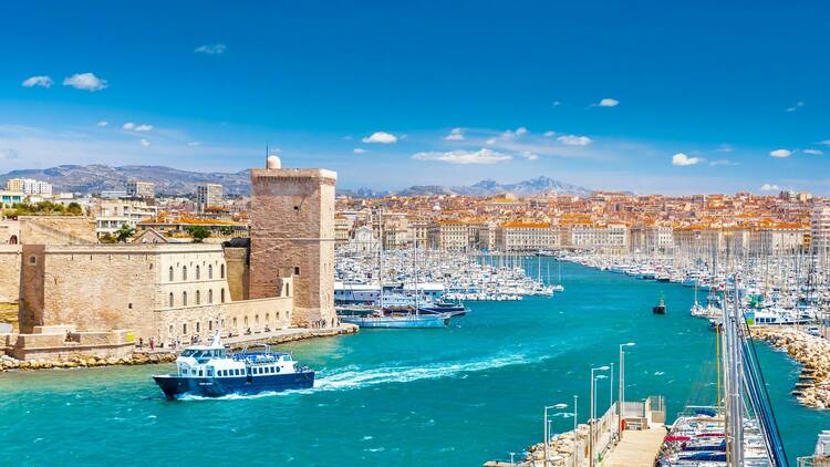 Marseille with boats