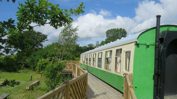 Vintage train you can stay on