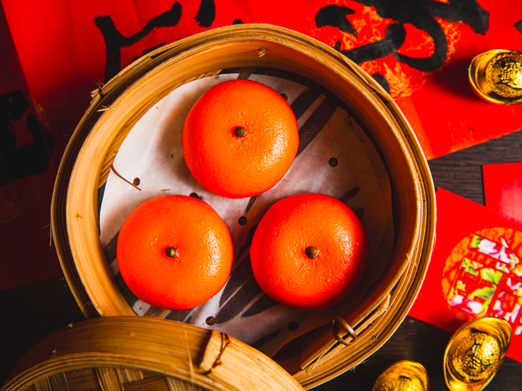 Plum Valley Lucky Tangerine Custard Buns