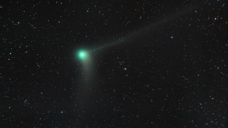 A comet in the sky