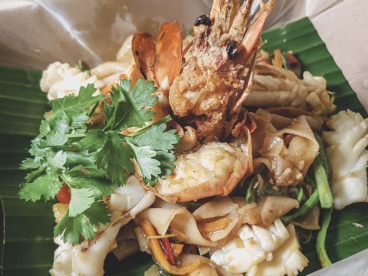 Drunken Noodle at Krapow