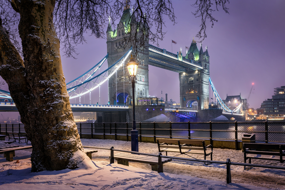 It might snow again in London this week