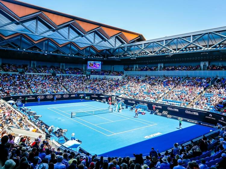 The Australian Open arena.