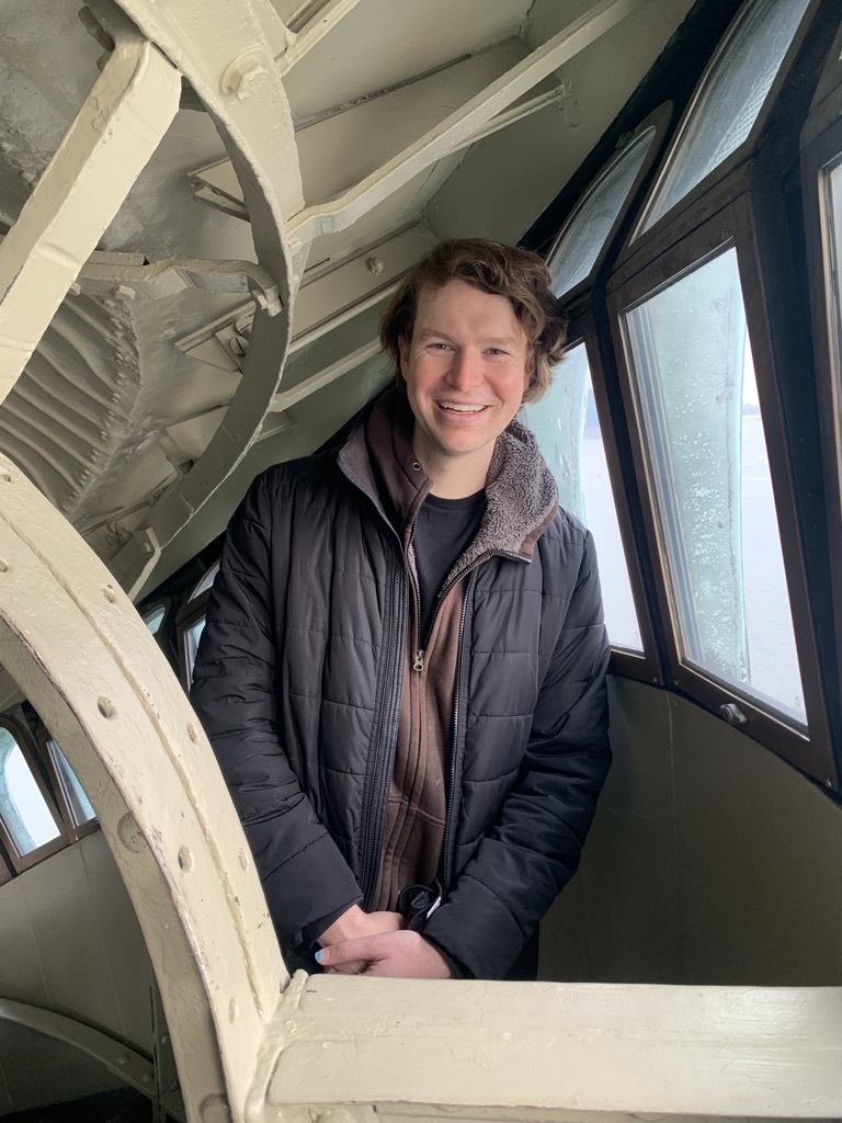 Zach Zimmerman at Statue of Liberty