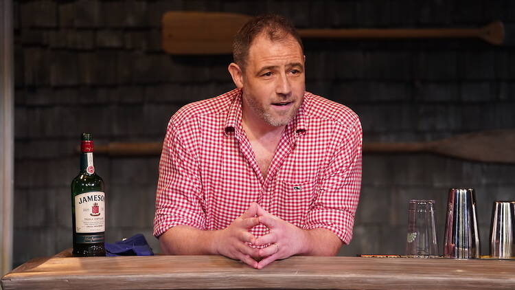Michael Mellamphy in Irish Rep's 2023 production of The Smuggler