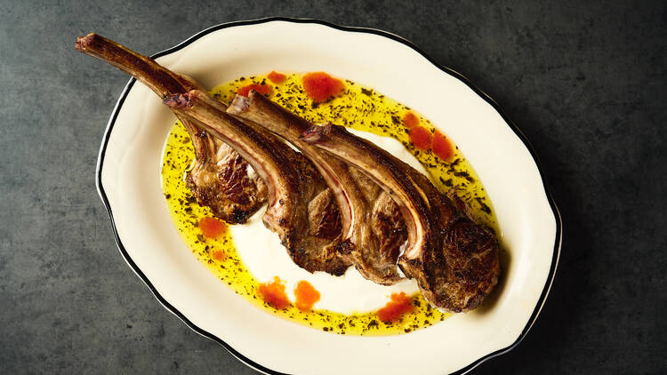 Lamb chops at Pinky Ji