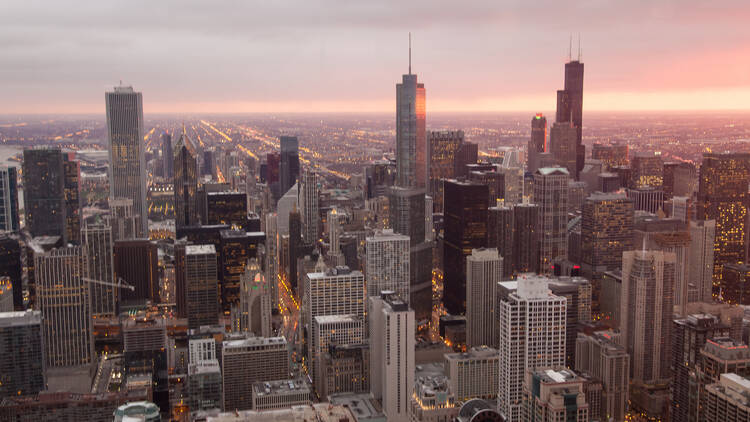 The Chicago skyline