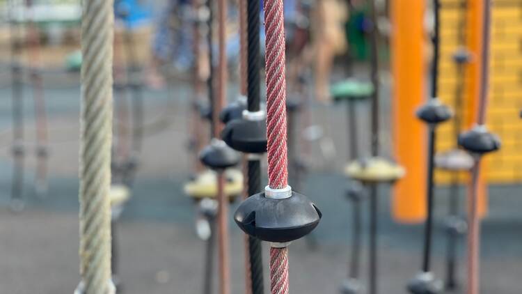 Rope in a fancy playground