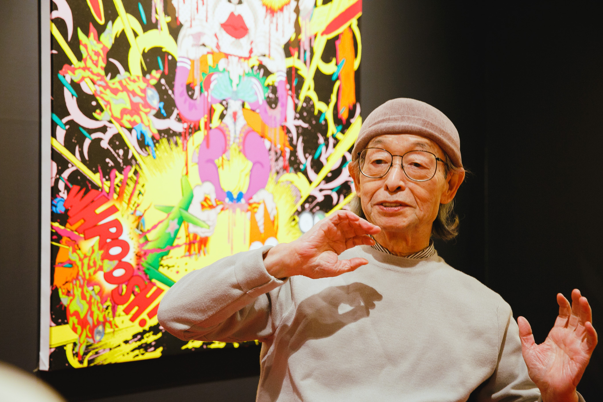 田名網敬一 タイトル不明　2009 シルクスクリーン 田名網敬一が語る、赤塚不二夫との夜の新宿