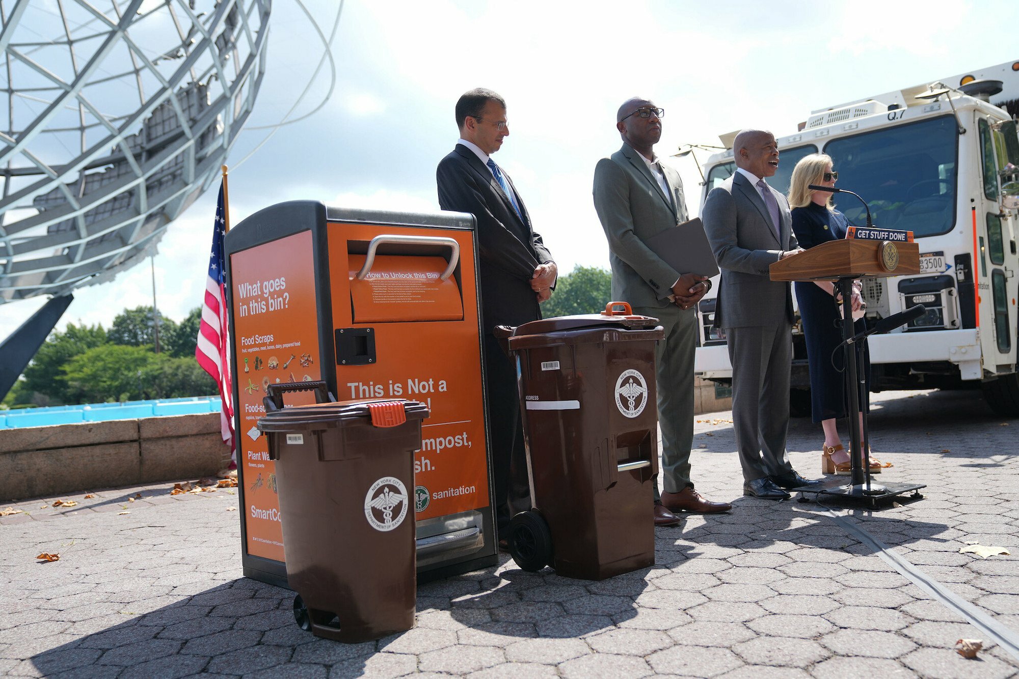 NYC composting bins