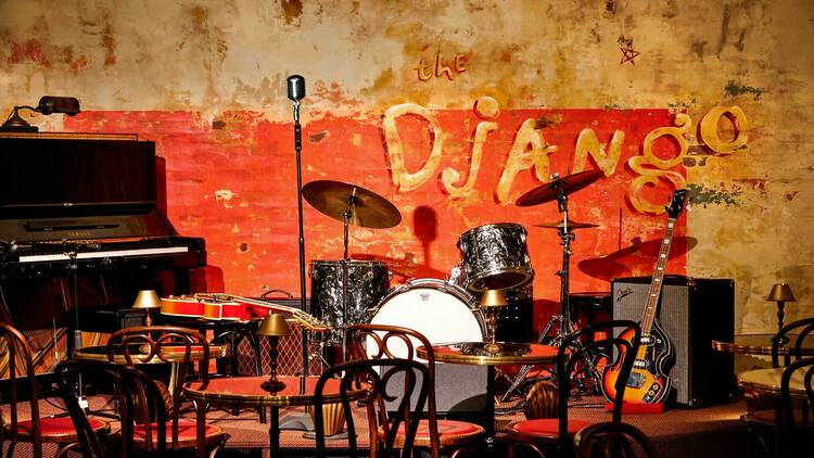 The stage at the Django.