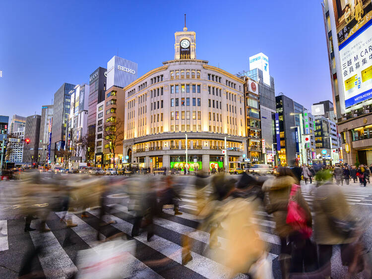 12noon: Window shopping in Ginza