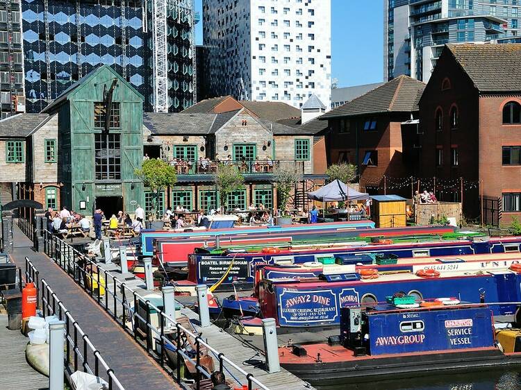 Explore Brindleyplace and the canal quarter