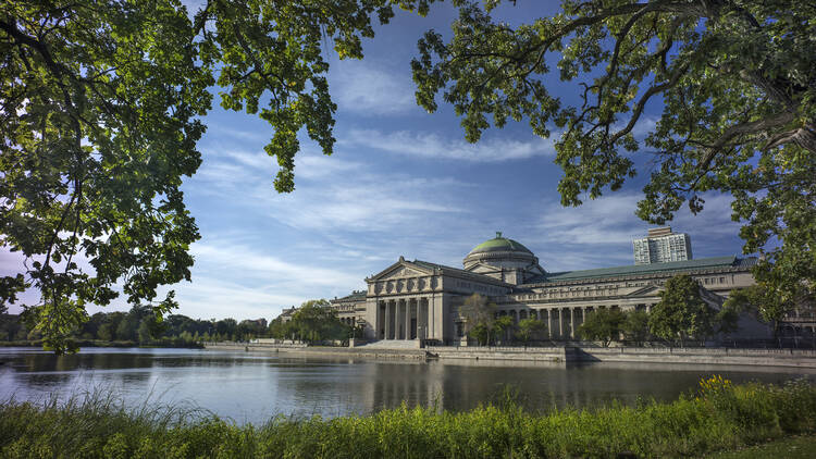 The outside of the Museum of Science and Industry