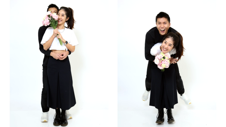 Holding Tight. Attractive And Well-dressed Couple Posing In Studio. Stock  Photo, Picture and Royalty Free Image. Image 117239282.