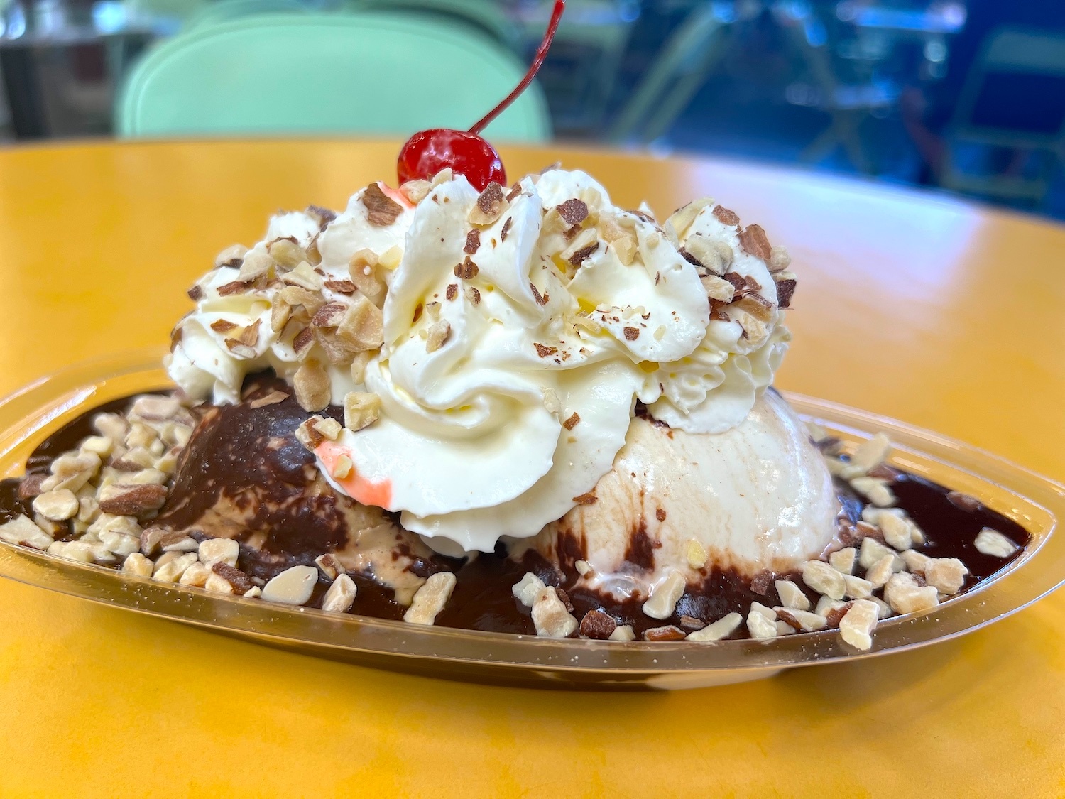 Ice cream sundae at Bennett's Ice Cream at the Original Farmers Market