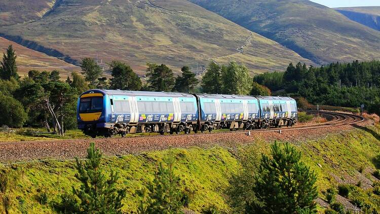 ScotRail train in Scotland