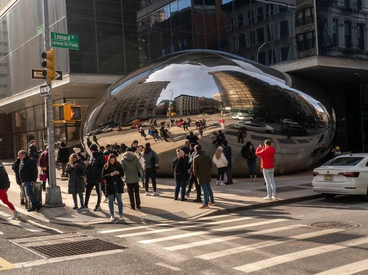 Snap a photo with New York's "The Bean" sculpture