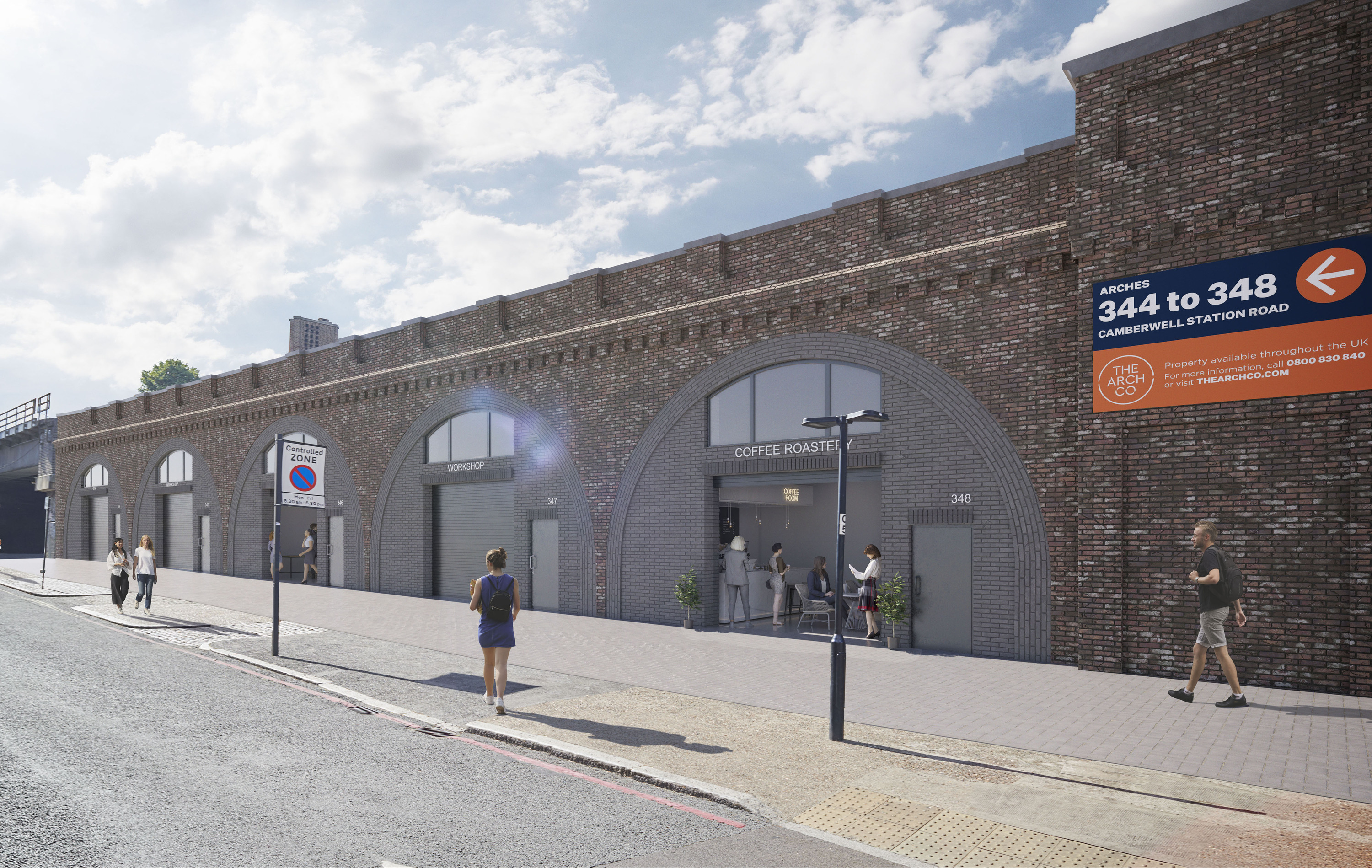 Five railway arches in south London are being restored and rented out