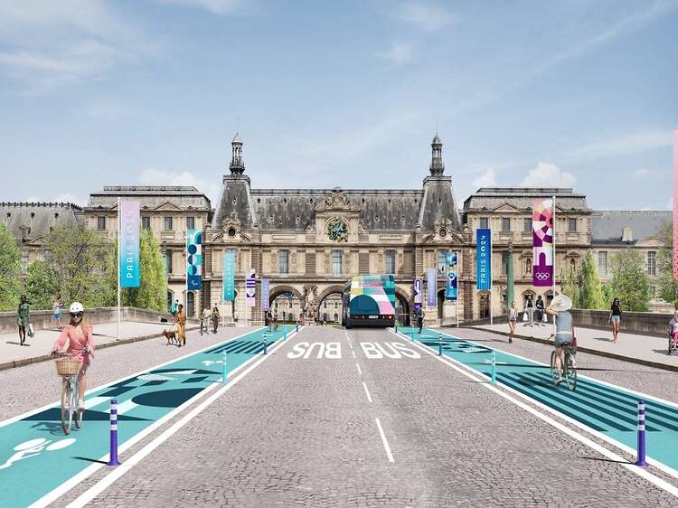 A huge new cycling network connecting the Olympic sites has opened in Paris