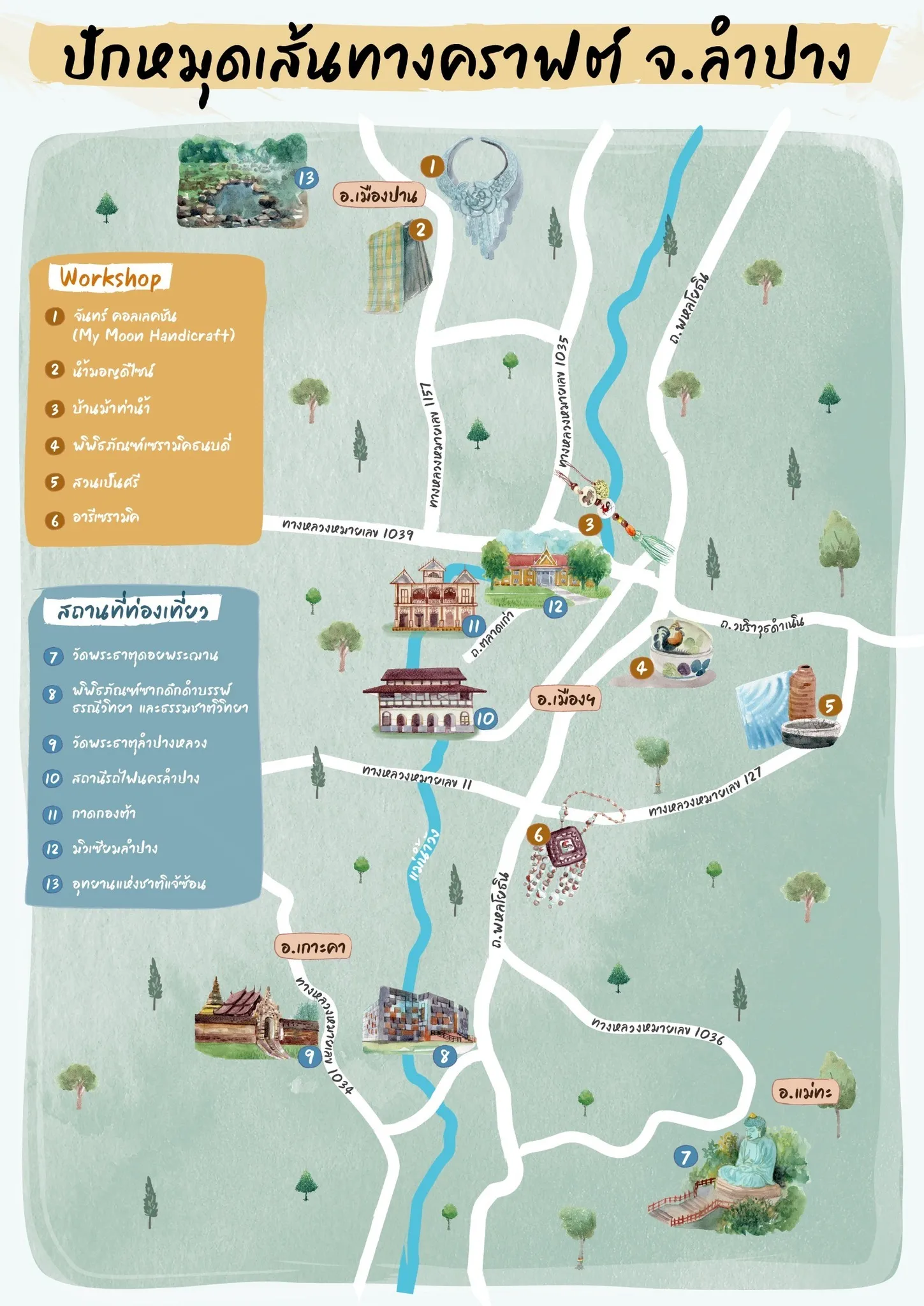 เส้นทางท่องเที่ยว NorthXClusive ลำปาง