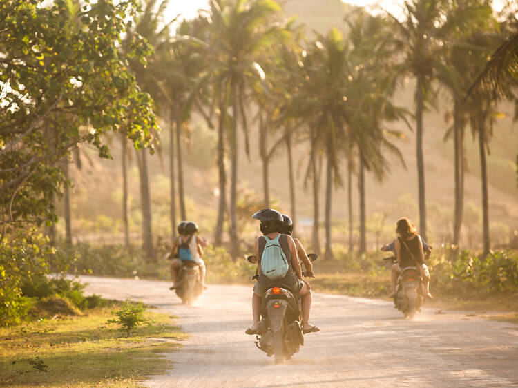 Explore the villages on a scooter