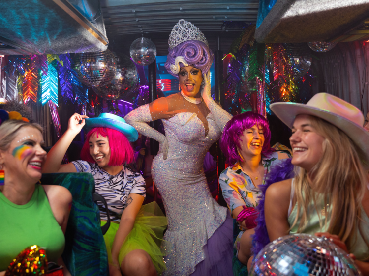 Uber Pride Ride free party bus