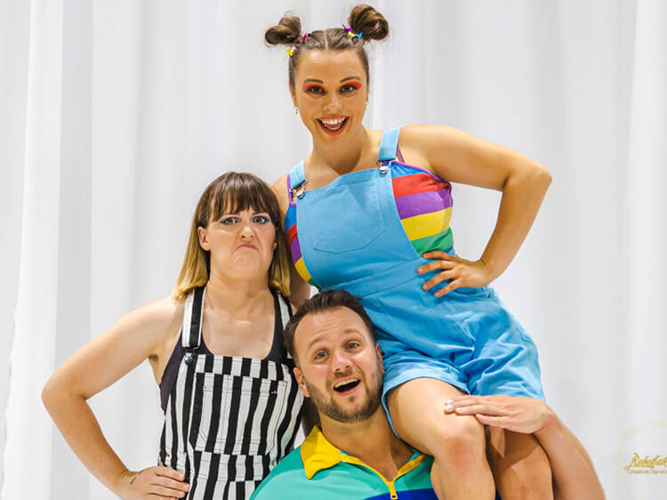 Three performers from the Wildhouse Circus show.