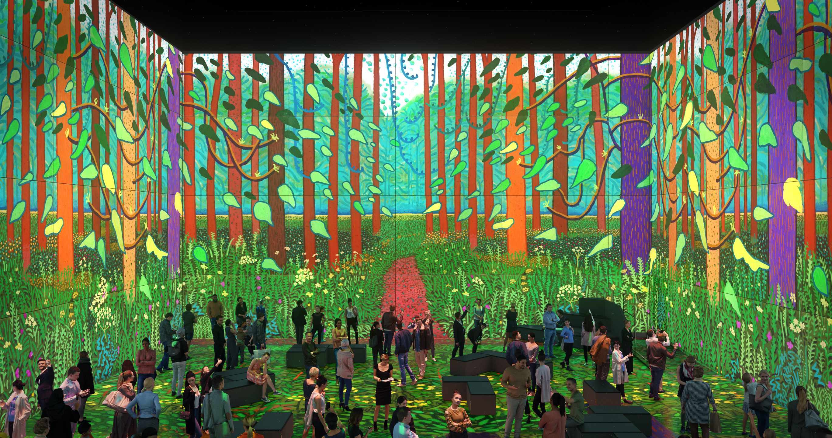 DAVID HOCKNEY A Bigger Exhibition ホックニー David Hockney: 'Bigger & Closer' | Art in London