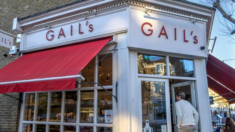 The exterior of a Gail's bakery