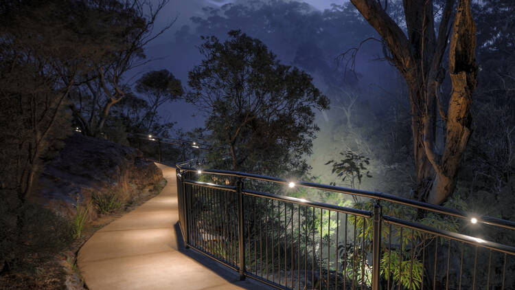 A night time walk during Equinox Festival