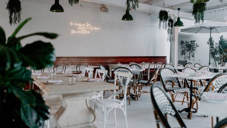 The garden terrace at Barmilano