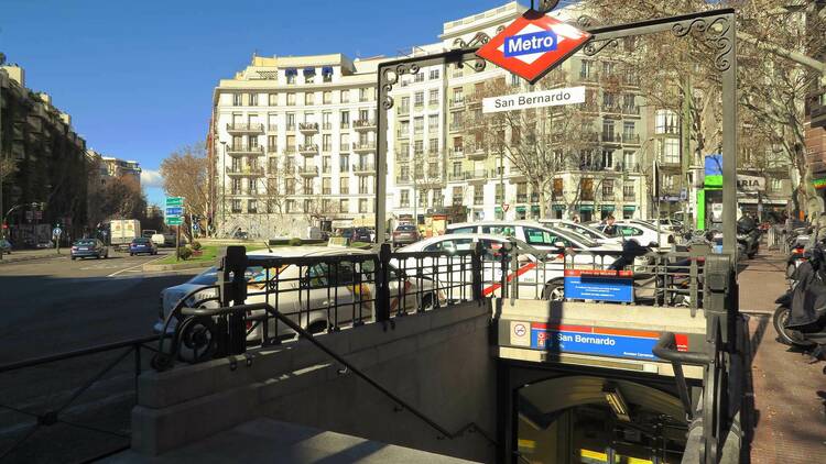 Estación de Metro San Bernardo. Madrid