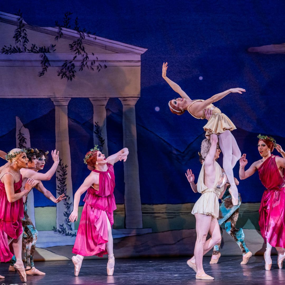 Escena del espectáculo Les Ballets Trockadero de Monte Carlo