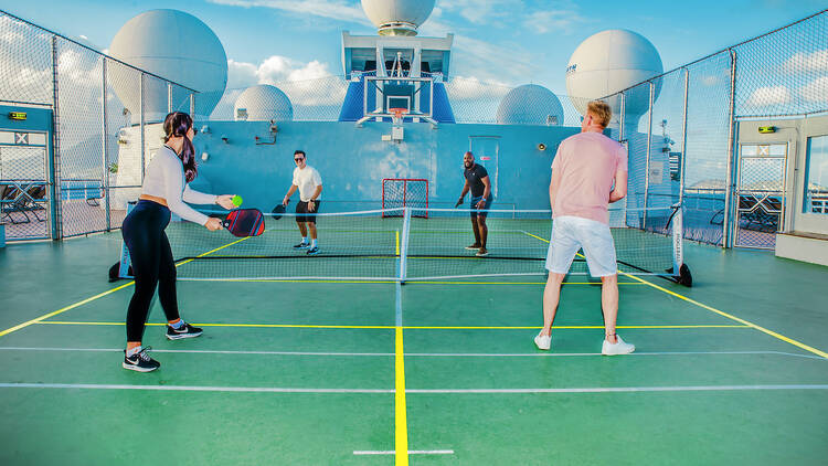 Pickleball aboard Celebrity Cruises