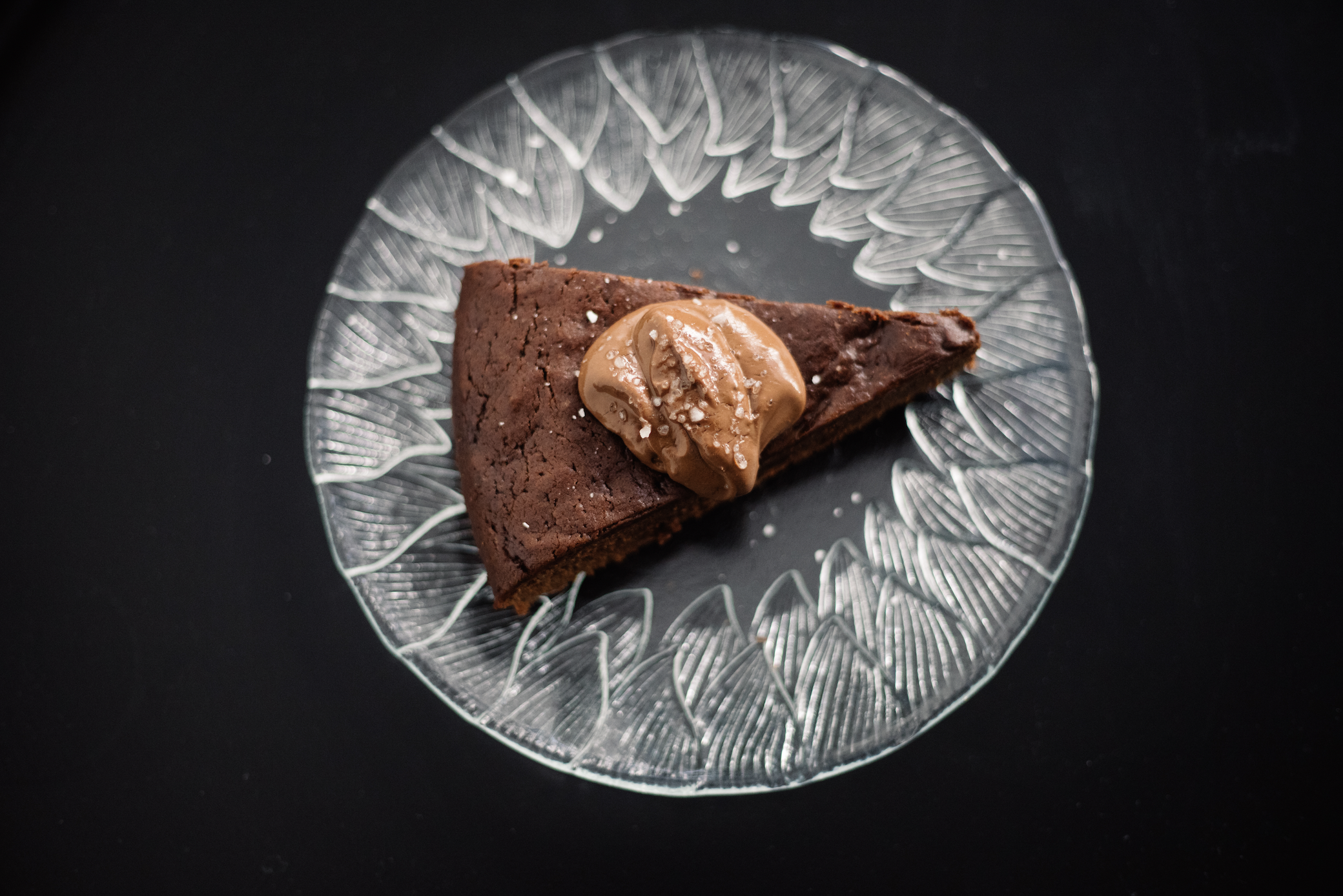 Bolo de chocolate com flor de sal