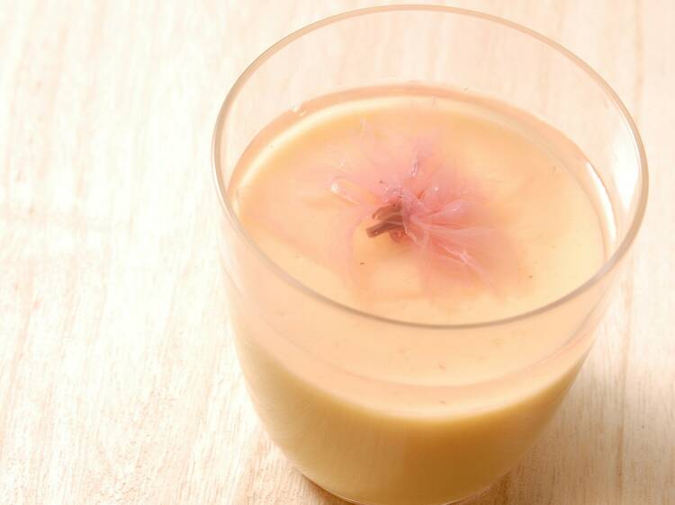 Funabashiya sakura kuzumochi pudding