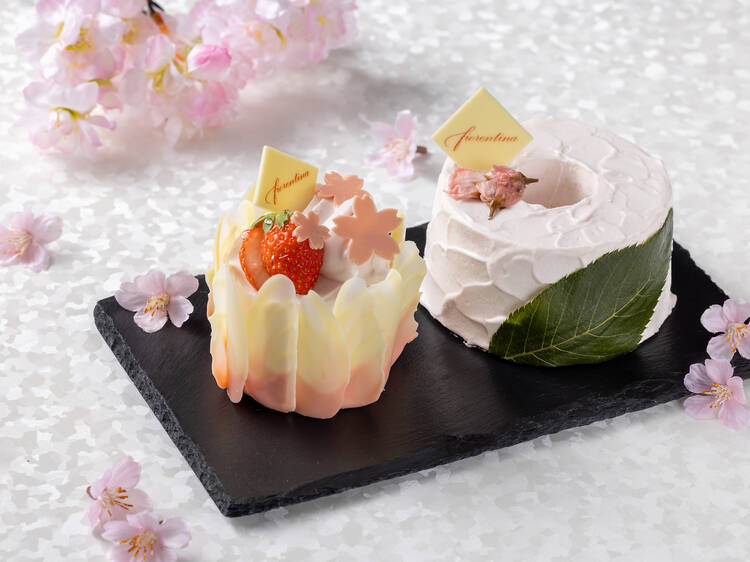 Grand Hyatt sakura chiffon and shortcake
