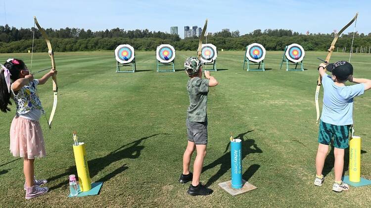 Shoot for the bullseye with archery classes and laser tag