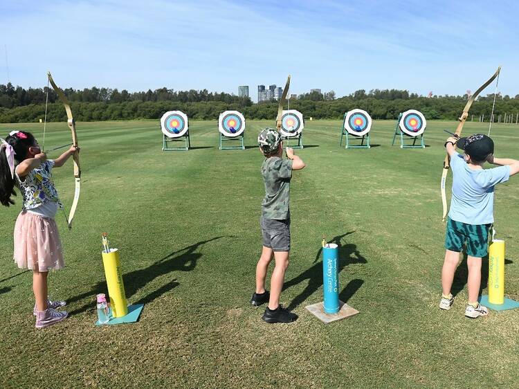 Shoot for the bullseye with archery classes and laser tag